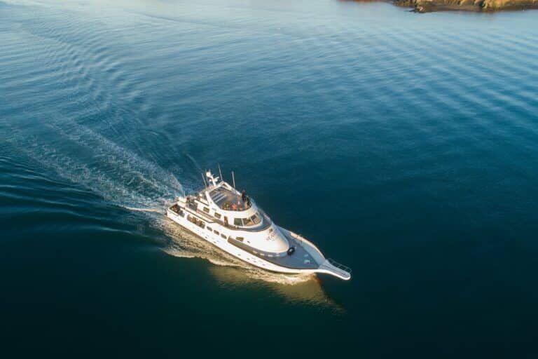 yacht in iceland